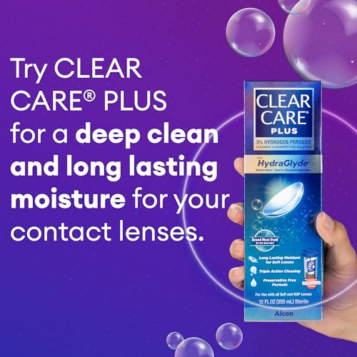 CLEAR CARE PLUS Cleaning & Disinfecting Contact Lens Solution, 12 Fl Oz