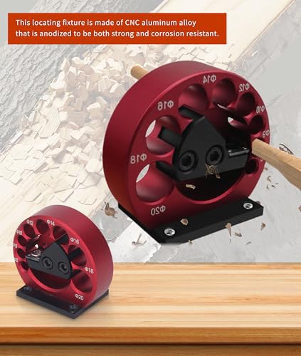 Dowel Maker, 8 to 20mm Dowel Maker Round Rod Auxiliary Tool, Aluminum Alloy Body Easy to Operate Cemented Carbide Blade Dowel Cutter for Woodworking