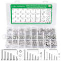 820Pcs Screw Assortment Kit, M2-M4 Stainless Steel Hex Socket Cap Bolts - size: SS M2 M3 M4 820pcs 3
