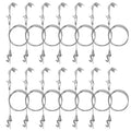 Sturdy Picture Rail Hanging System, 66 lb (30 kg) Max Load Capacity, Adjustable Wire Hooks Kit, 3ft (1 m) Length Cable with Loop, Frames Display kit (14 Pack), Silver
