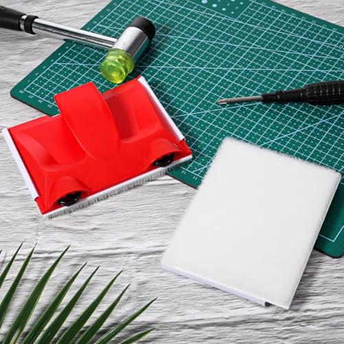 Edge Painting Tool, Corner Walls & Ceilings Pad Painter, Paint Edger Trimmer with 2pcs Replacement Pad Refills, Paint Pad Applicator for Ceilings Corner Edges Painter Trim Painting Supplies