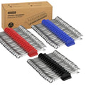 120 pcs Modular Wrench Organizer for Tool Drawers (Black & Red & Blue) - color: Black & Red & Blue