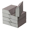220 Grit Angled Sanding Blocks, Jamiikury Fine Sponge Sand Block Washable and Reusable, Wet & Dry Sandpaper Block for Wood Metal Drywall and Furniture Paint - Pack of 8 - size: 220 Grits