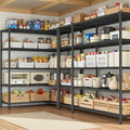 Romorgniz 52.36" W Storage Shelves, 1200LBS Heavy-Duty&L-Shaped for Kitchen - size: 13.78"D x 52.36"W x 70.8"H