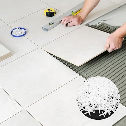 500 PCS 1/16 Inch Tile Spacers, High Quality Plastic Cross Leveling System, Accurate Floor & Wall Ceramic Tile Alignment Tools for DIY and Professional Installation, Consistent Gap Width - size: 1/16 Inch