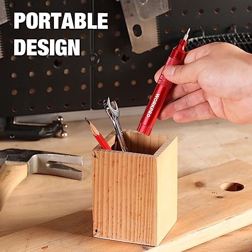 WORKPRO 24 in 1 Multi Bit Mini Screwdriver Set Magnetic, Red - color: Red