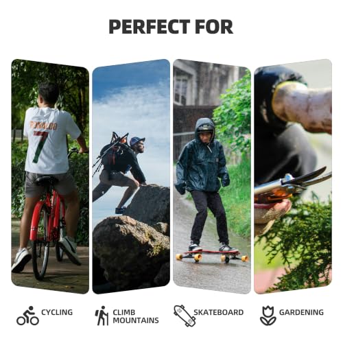 Knee Pads for Men and Women, Hard Shell Knee Protectors with Foam Padding, Adjustable Straps, Heavy Duty Knee Support for Outdoor Training, Hiking, Camping, Gardening and Construction Work