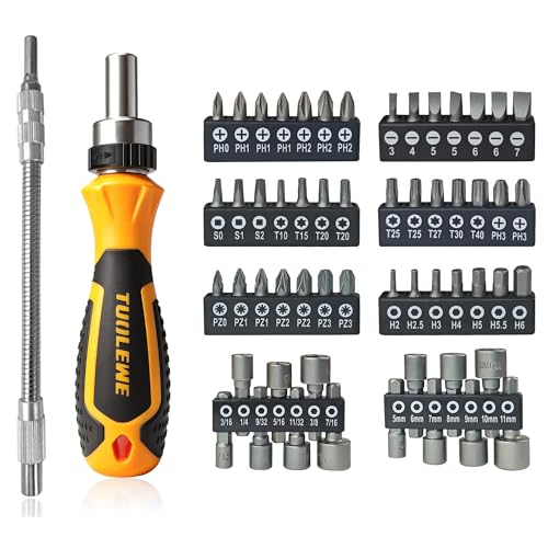 58 in 1 Ratcheting Screwdriver Set with Flexible Shaft