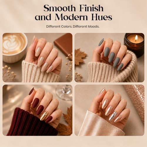 Beetles Fall Gel Nail Polish Set, 20 Colors Warm Mist Gel Polish - color: 0-0 Warm Mist