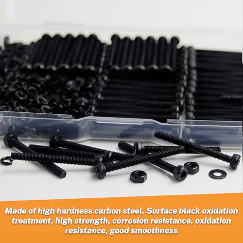 100 Pcs M3 x 30mm Socket Head Screws, Grade 12.9 Alloy Steel Fully Threaded Machine Screws, Metric Bolts Assortment Kit for Furniture Assembly - size: M3x30mm-100pcs