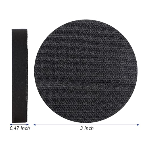 6 Pack 3 Inch Interface Pads - Foam Sanding Pads for Orbital Sander - size: 3 inch - 6 Pack