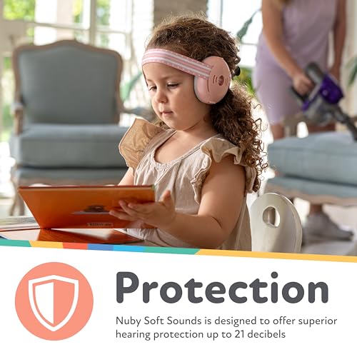 Nuby Soft Sounds Noise-Canceling Earmuffs with Travel Case - color: Blue