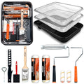 13 Pcs Paint Tray Set, Paint Brush with 9" & 4" Paint Roller - color: 13 Pack, 9" Paint Trays