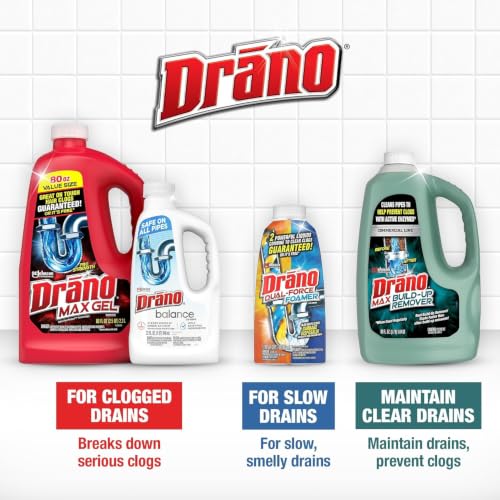 Drano Max FlowGuard Build-Up Remover, Probiotic, Enzyme Drain Cleaner, 60oz - size: 60 oz (Pack of 1)
