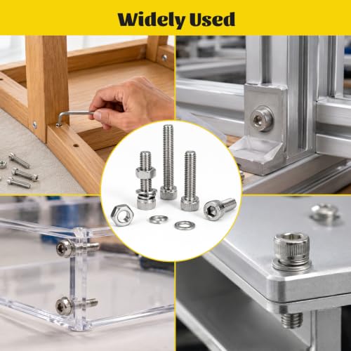 960PCS M2.5 Screws Nuts Assortment Kit, M2.5x4/6/8/10/12/16/20/25 mm - size: SS M2.5 960pcs