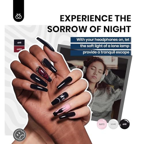 Beetles 85 Pcs Gel Nail Polish Kit with U V Light 55 Colors Gel Nail Kit - color: 0- 11 Color Outfits