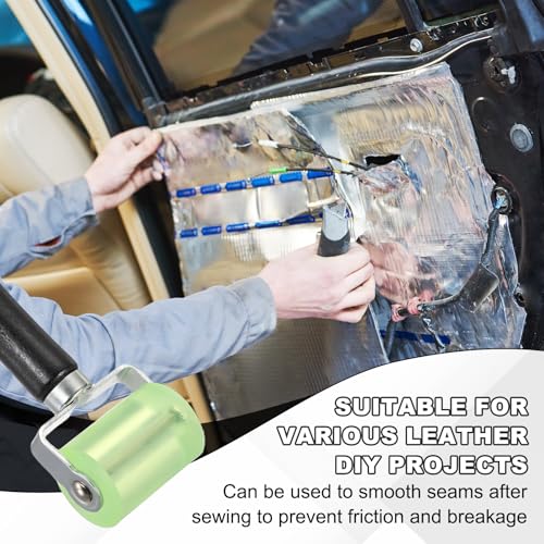 HARFINGTON 2pcs Car Seam Roller Automotive Audio Sound Deadening Roller - color: Green, size: 50mm/2"