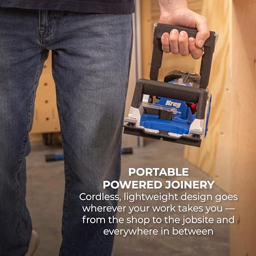 Kreg Rebel 20V Ionic Drive Pocket-Hole Joiner - Bare Tool - Precision Joinery Tool for Woodworking & Carpentry - Accessible Woodworking Tools - Versatile Use for DIY Projects - KPTRB100A