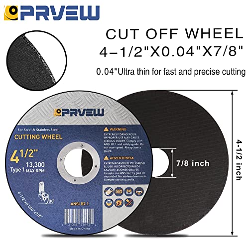 60-Pack Cut Off Wheels Cutting Discs 4 1/2 Inch for Angle Grinder - style: 4.5"x0.04"x7/8" (60-PK)