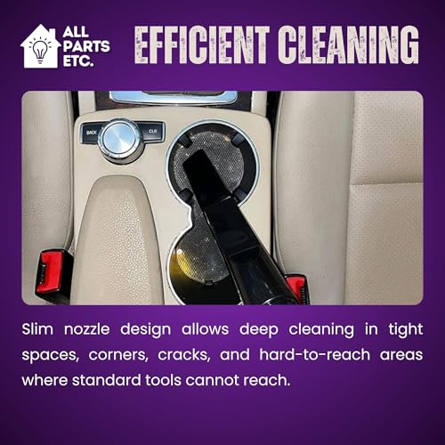 1 Pack 2-1/2" Crevice Tool for Shop Vac Long Reach Vacuum Attachment for Wet/Dry Vacuums, Shop Vacuum, Workshop, Craftsman, Ridgid, Vacmaster and More - size: Crevice Tool