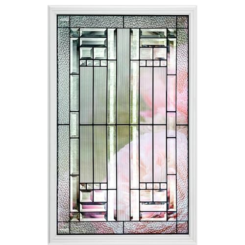 Pushglossy 22 x 36 Entry Door Glass Insert, Low-e, Saratoga - size: 22 x 36, style: Saratoga