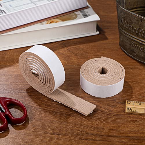 Shappy 2 Pcs Felt Strips with Adhesive Backing Felt Tape Roll Non Slip - size: 120 x 1 x 0.12 Inch