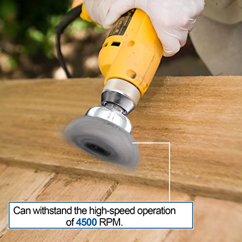 Wire Brush for Drill, Wire Wheel Brush Cup Set, Drill Wire Brush for Drill 1/4 Inch Arbor for Cleaning Rust, Stripping and Drill Attachment（Hexagonal） - style: Hexagonal
