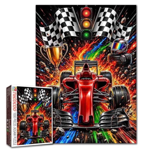 Racing Car Jigsaw Puzzles for Adults 1000 Pieces 19.7 x 27.6 Inch - color: Sports 04