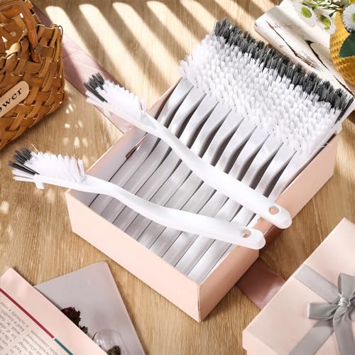 Yinkin 12 Pcs Kitchen Scrub Brushes Cleaning, Small, Right Angle Mini