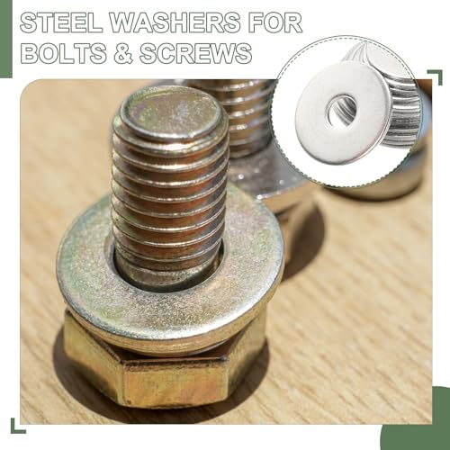 Flat Washers, 304 Stainless Steel Hardware Assorted Washer, 4 x 1.6 x 0.3 mm Fit for Bolts Screws Industrial Use (300 Pack, Silver) - size: 4 x 1.6 x 0.3 mm
