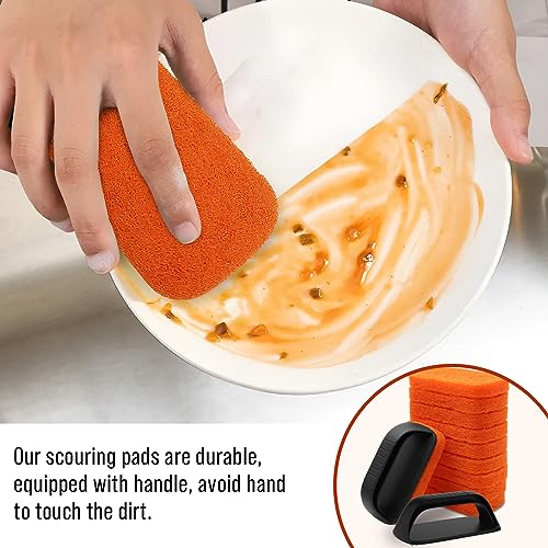 Griddle Cleaning Kit for Blackstone, Non-Scratch Scouring Pads for Kitchen - size: 12pcs