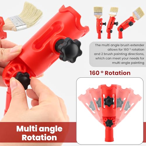 Multi-Angle Paint Brush Extender, High Ceiling Extension Pole Attachments