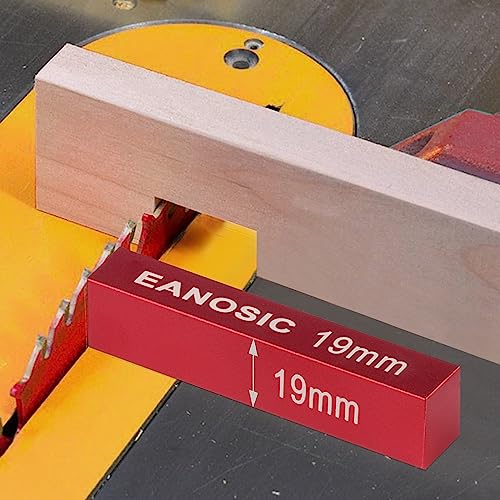 EANOSIC Metric Setup Blocks Height Gauge Set, 15pcs Precision Aluminum Setup Bars Guage Block Set for Router and Table Saw Accessories Woodworking Set Up, Bars Include Laser Engraved Size Markings - style: 15 Pcs-METRIC