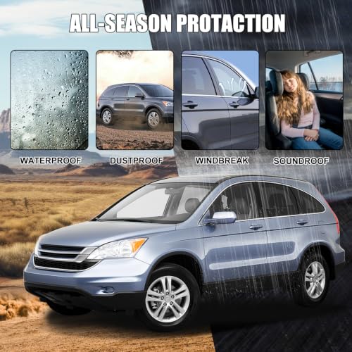 Window Molding Trim for 2007-2011 Honda CR-V 4-Door Sedan | 4PCS Chrome-plated Weatherstrip Rubber Seals, Replaces #72410-SWA-A01, High-rebound Buckle Design, Built-in Metal Layer - size: 2007-2011 Honda CRV
