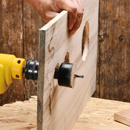 KATA 12-Pieces Hole Saw Kit 3/4"-2-1/2" for Soft Wood, Drywall, PVC in Case - color: 12PCS