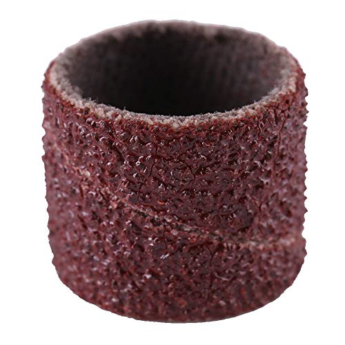 Premium #600 Grit Drum Sanding Sandpaper Bands Sleeves with Mandrel for Professional Woodworking and Craft Polishing Kit, Multifunctional Accessory (Large Sandpaper Circle 80 mesh) - size: Large sandpaper circle 80 mesh