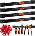 12" Magnetic Tool Holder Strip - A Tool Magnet Bar for Garage Organization, Shop Organization, and Workbench Accessories, Best Father's Day Gift, Easy To Install in Workshop, Mounting Screws Included. - style: 4 Pack