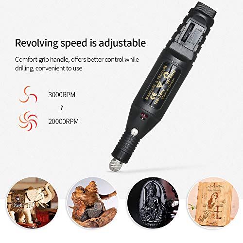 14pcs 100V-240V Mini Electric Grinder Drill Variable Speed Rotary Engraving Pen Carve Set for Milling Polishing
