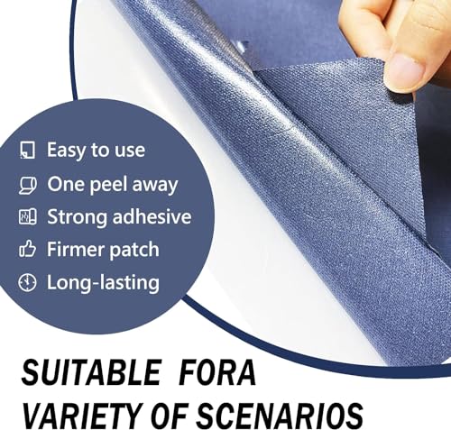 Fabric Repair Patch, Self Adhesive Furniture Tape for Cloth, Sofa - color: Canvas Brown, size: 17X79 Inch