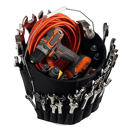 Bucket Boss Wrench Boss Bucket Tool Organizer in Black, AB30020