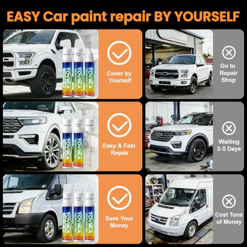 (PPSW Pearl White Multi-Coat Touch Up Paint for tesla ModelY/3/X/S - color: Upgraded PPSW Pearl White Multi-Coat for Model Y/3/X/S