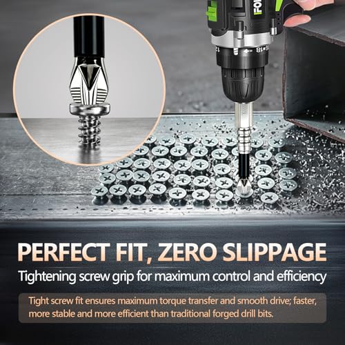 High Magnetic Screwdriver Drill Bit Set-10Pcs Fixion Tools K5 Non-Slip Bit