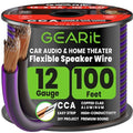 GEARit 12 Gauge Speaker Wire 100FT,12/2 Speaker Cable for Home & Car Audio - color: Translucent Black/Purple, size: 12AWG / 100 Feet