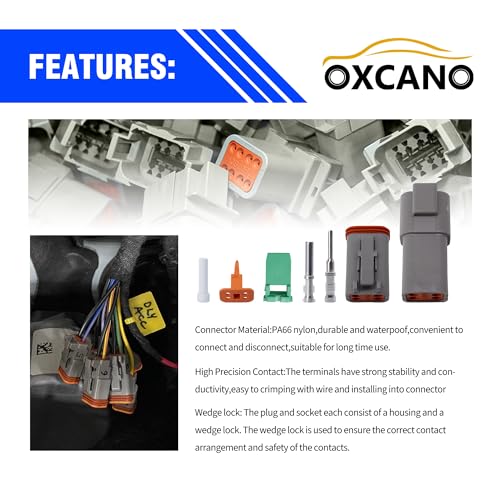 3 Sets Deutsch 4 Pin DT Connector Waterproof Electrical Wire Connector - style: 3 Sets 4 Pin