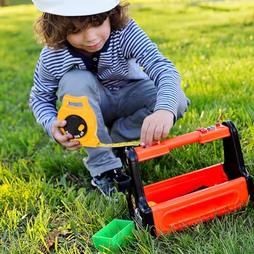 2Pack Kids Measuring Tape Retractable Tape Measure with Inch&Centimeter Kids Measuring,Ages 3+,Retractable Toy, 3. 3ft,Construction Toy,Back to School for Toddlers,Height Measurement Counting Tool