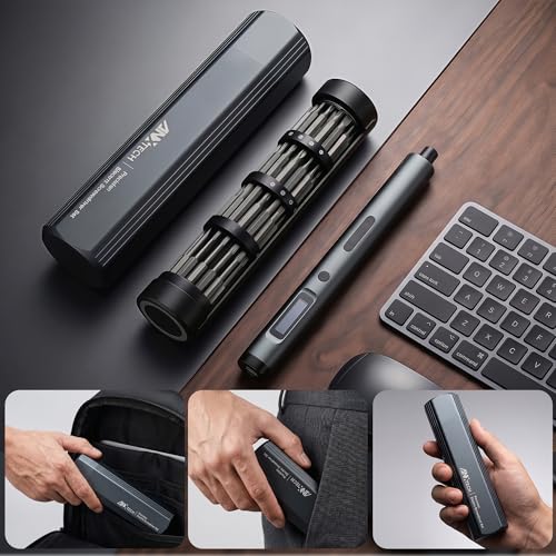 3.7V Mini Electric Screwdriver 62in1 Precision Kit for Phone Laptop - color: 62-in-1-grey