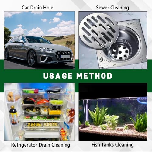 Auto Sunroof Drain Cleaning Tool, Car Wash Brush, 120 Inch Long Flexible Drain Brush Pipe Cleaners for Car, Auto Sunroof Pipe Cleaning Slim Drain Dredging Tool for Drains Sewers Windshields (3M) - color: 3m