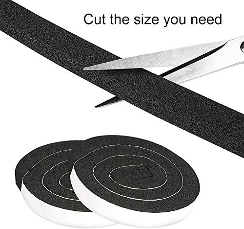YIJUHOU 2 Rolls 1.18 Inch X 1 Inch Open Cell Foam Tape for Window Air Conditioner Insulation,High Resilience Weatherstrip Window Seal,Block The Draft and Cool Air Loss,Total 11FT - size: 1.18IN*1IN*11FT