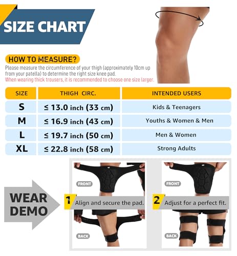 HiRui Flexible Knee Pads for Wrestling with Thick EVA Foam Padding | Anti-Slip Adjustable Collision Avoidance Knee Brace for Men Women Kids Dancers Volleyball Basketball Gardening (Black, Medium) - size: Medium