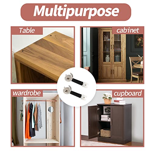 Jiozermi 36 Sets 3-in-1 Furniture Connecting Kit - size: B